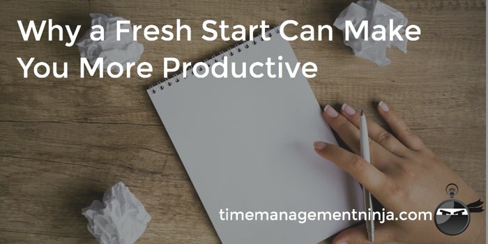 Fresh Start More Productive