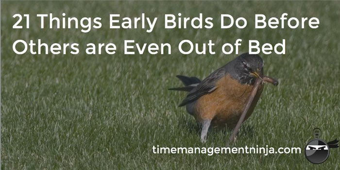 21 Things Early Birds Do